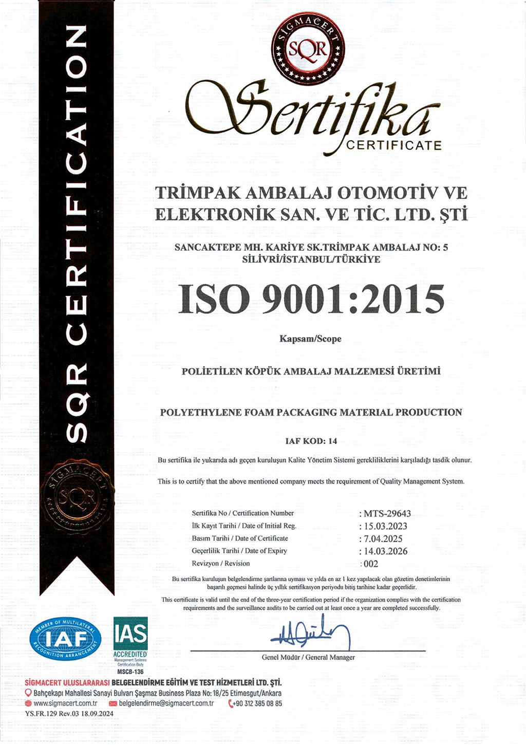 ISO 9001-2015
